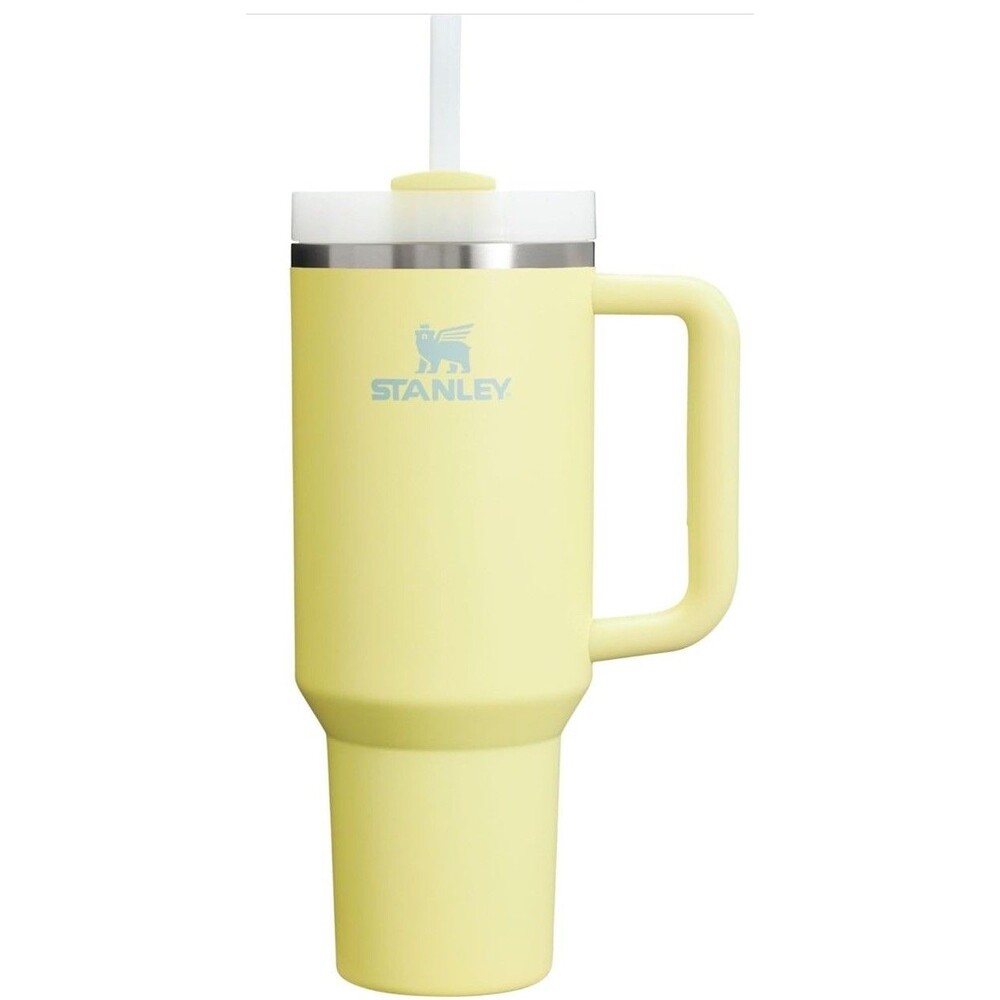 STANLEY Quencher H2.0 Tumbler with Handle and Straw 40 Oz Pomelo